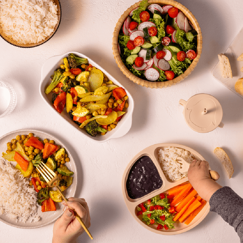 Arroz e feijão da família